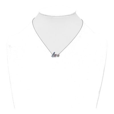 Sterling Silver CZ LOVE Pendant Necklace – view 4