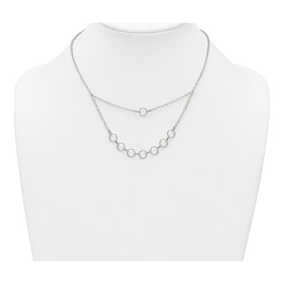 Sterling Silver 2.4mm Multi-Strand Circles Cable Chain – view 4