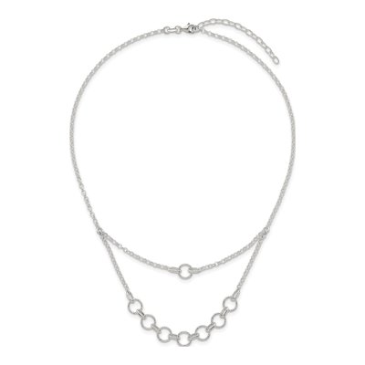 Sterling Silver 2.4mm Multi-Strand Circles Cable Chain – view 5