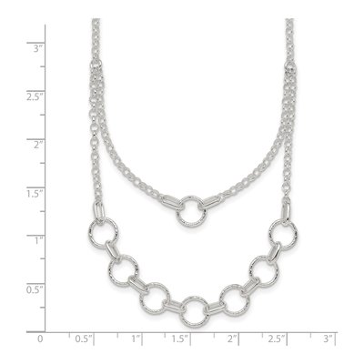 Sterling Silver 2.4mm Multi-Strand Circles Cable Chain – view 6