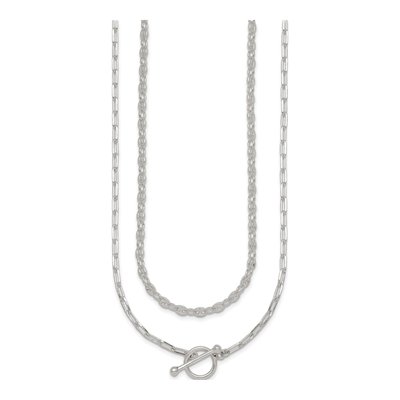 Sterling Silver 2.6mm Double Strand Link Chain – view 3