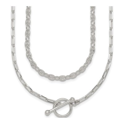 Sterling Silver 2.6mm Double Strand Link Chain