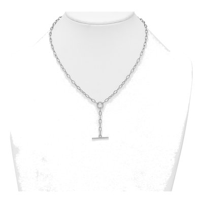 Sterling Silver 3.5mm Lariat Paperclip Chain – view 4
