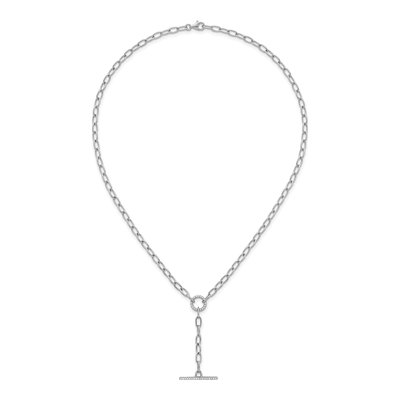 Sterling Silver 3.5mm Lariat Paperclip Chain – view 5