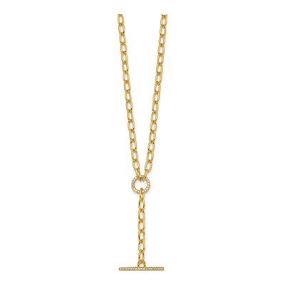 Gold-Plated Sterling Silver 3.6mm Lariat Paperclip Chain – view 3
