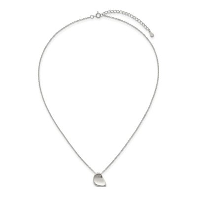 Sterling Silver Pebble Pendant Necklace – view 5