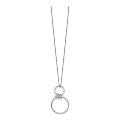 Sterling Silver Circles Pendant Necklace – view 3