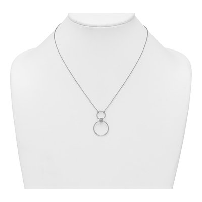 Sterling Silver Circles Pendant Necklace – view 4
