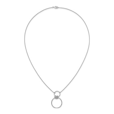 Sterling Silver Circles Pendant Necklace – view 5