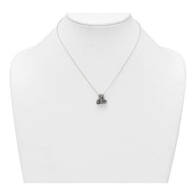 Sterling Silver Trinity Pendant Necklace – view 4