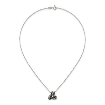 Sterling Silver Trinity Pendant Necklace – view 5