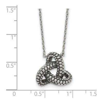 Sterling Silver Trinity Pendant Necklace – view 6