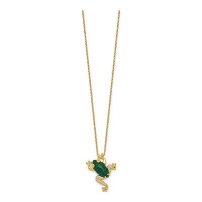 Gold-Plated Sterling Silver Frog Necklace – view 3