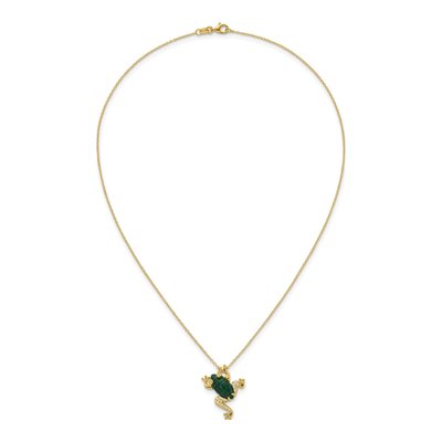 Gold-Plated Sterling Silver Frog Necklace – view 5