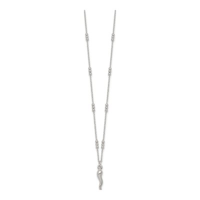 Sterling Silver Horn Necklace – view 3
