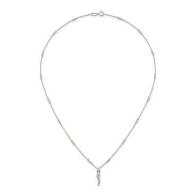 Sterling Silver Horn Necklace – view 5