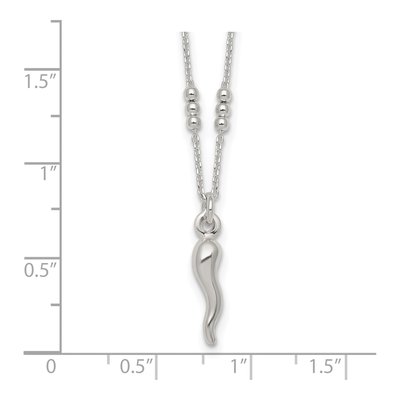 Sterling Silver Horn Necklace – view 6