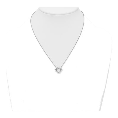Sterling Silver Knot Heart Pendant Necklace – view 4