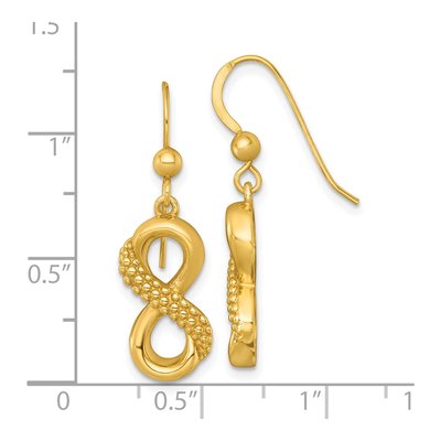 Gold-Plated Sterling Silver Infinity Dangle Earrings – view 4
