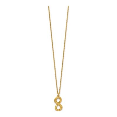 Gold-Plated Sterling Silver Infinity Pendant Necklace – view 3