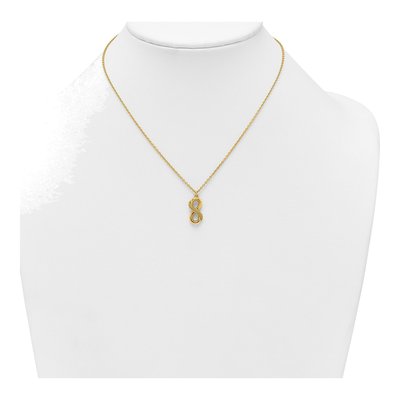 Gold-Plated Sterling Silver Infinity Pendant Necklace – view 4