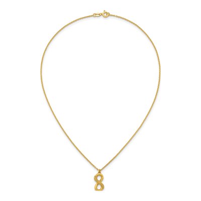 Gold-Plated Sterling Silver Infinity Pendant Necklace – view 5
