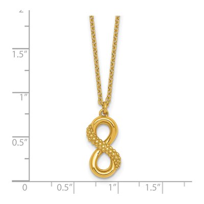 Gold-Plated Sterling Silver Infinity Pendant Necklace – view 6