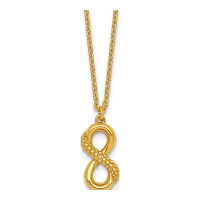 Gold-Plated Sterling Silver Infinity Pendant Necklace