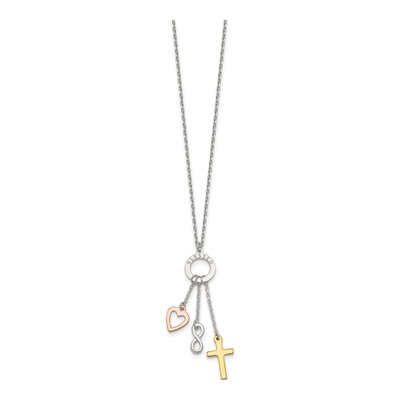 Sterling Silver Blessed Circle Necklace – view 3
