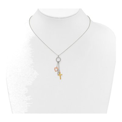 Sterling Silver Blessed Circle Necklace – view 4