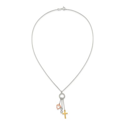 Sterling Silver Blessed Circle Necklace – view 5