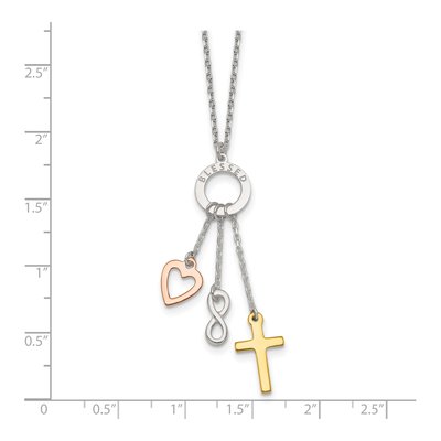 Sterling Silver Blessed Circle Necklace – view 6