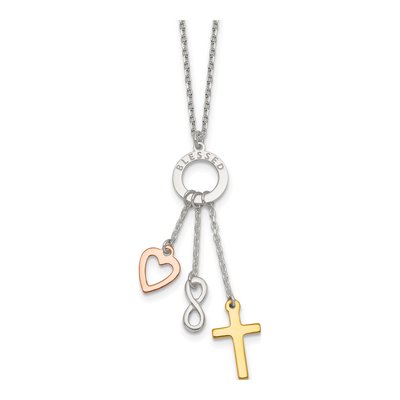 Sterling Silver Blessed Circle Necklace