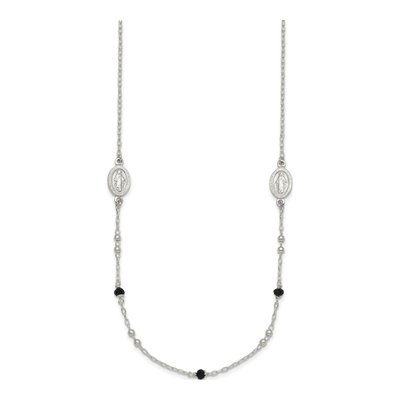 Sterling Silver Miraculous Medal Necklace – view 3