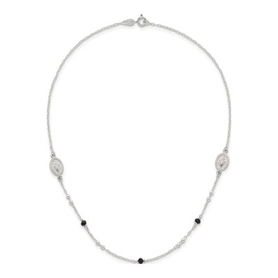 Sterling Silver Miraculous Medal Necklace – view 5