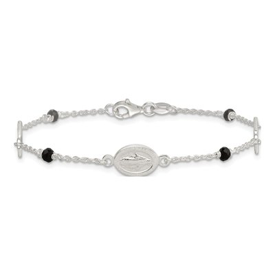 Sterling Silver Miraculous Medal Bracelet – view 4