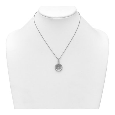 Sterling Silver Multi-Circle Dangle Pendant Necklace – view 4
