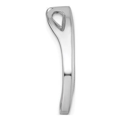 Sterling Silver Abstract Slide Pendant – view 3