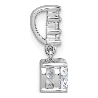 Sterling Silver CZ Slide Pendant – view 3
