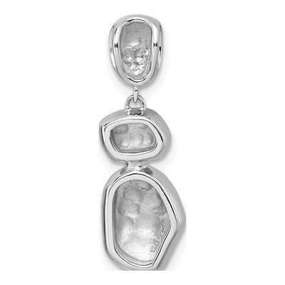 Sterling Silver Crystal Slide Pendant – view 4