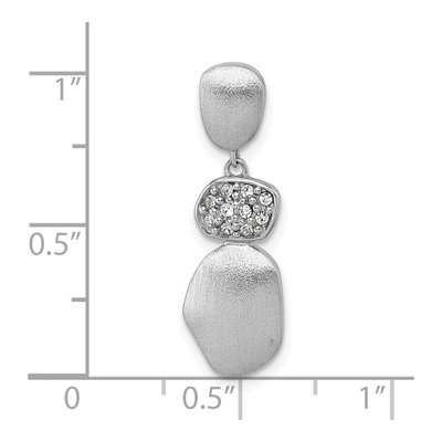 Sterling Silver Crystal Slide Pendant – view 5