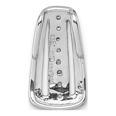 Sterling Silver CZ Slide Pendant – view 4