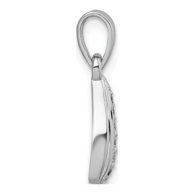 Sterling Silver CZ Tear Drop Pendant – view 3