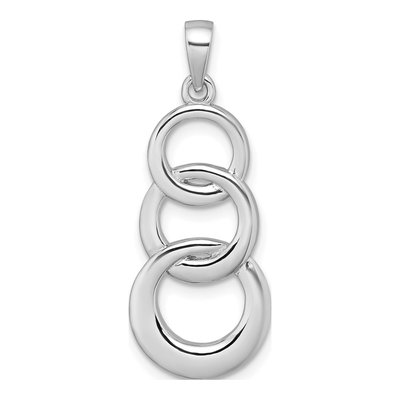 Sterling Silver Triple Circle Pendant