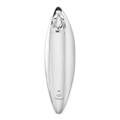 Sterling Silver Oval Slide Pendant – view 4