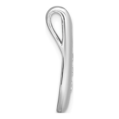 Sterling Silver CZ Kite Slide Pendant – view 3