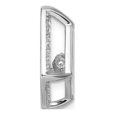 Sterling Silver CZ Kite Slide Pendant – view 3