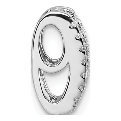 Sterling Silver CZ Pave Rectangle Slide Pendant – view 3