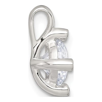 Sterling Silver CZ Slide Pendant – view 3