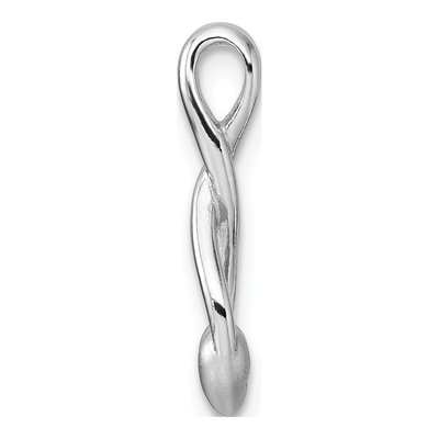 Sterling Silver Teardrop Heart Slide Pendant – view 3